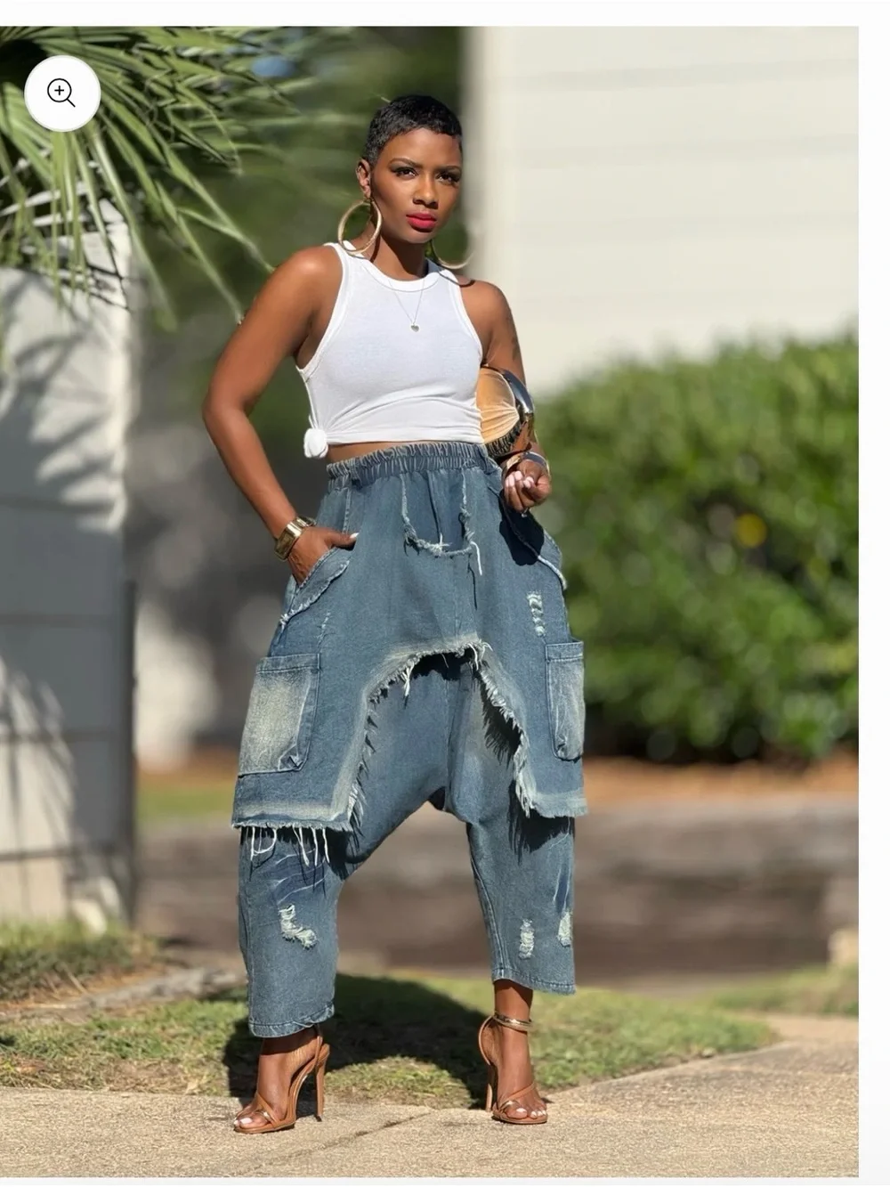 YOUNG AT STYLE Dion Harem Denim (One size up to 14)